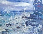Lovis Corinth Sturm auf Cap Ampeglio painting